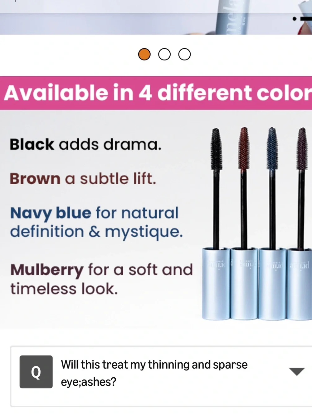 PrimeLash Lengthening & Volumizing Mascara — Black